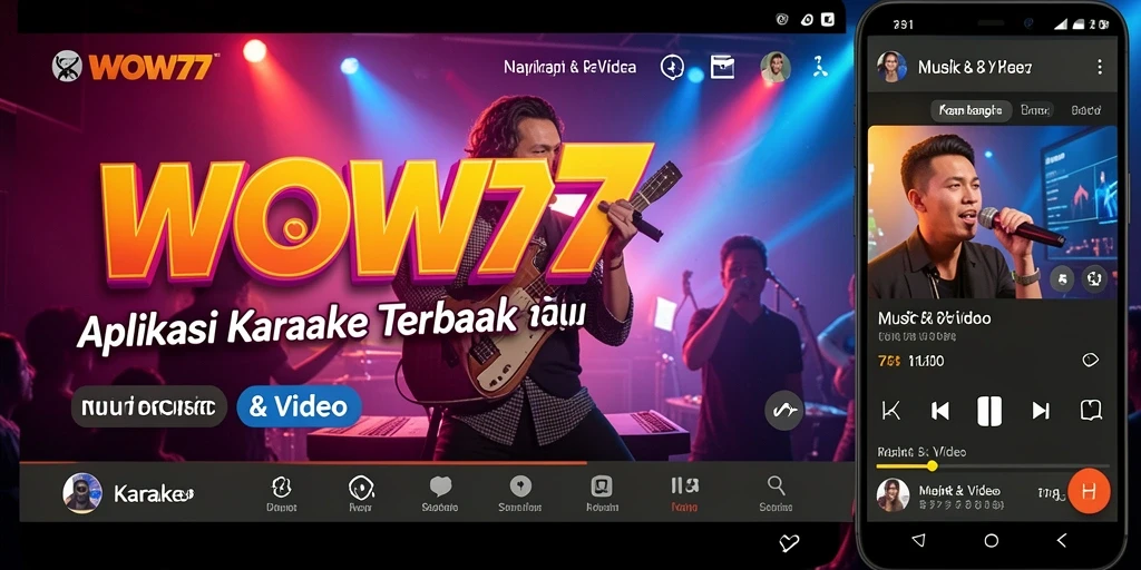 Tampilan antarmuka WOW77 yang user-friendly untuk karaoke.
