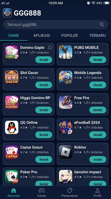 ggg888 - Aplikasi Populer dan Kanal Uji Terbaik di Indonesia